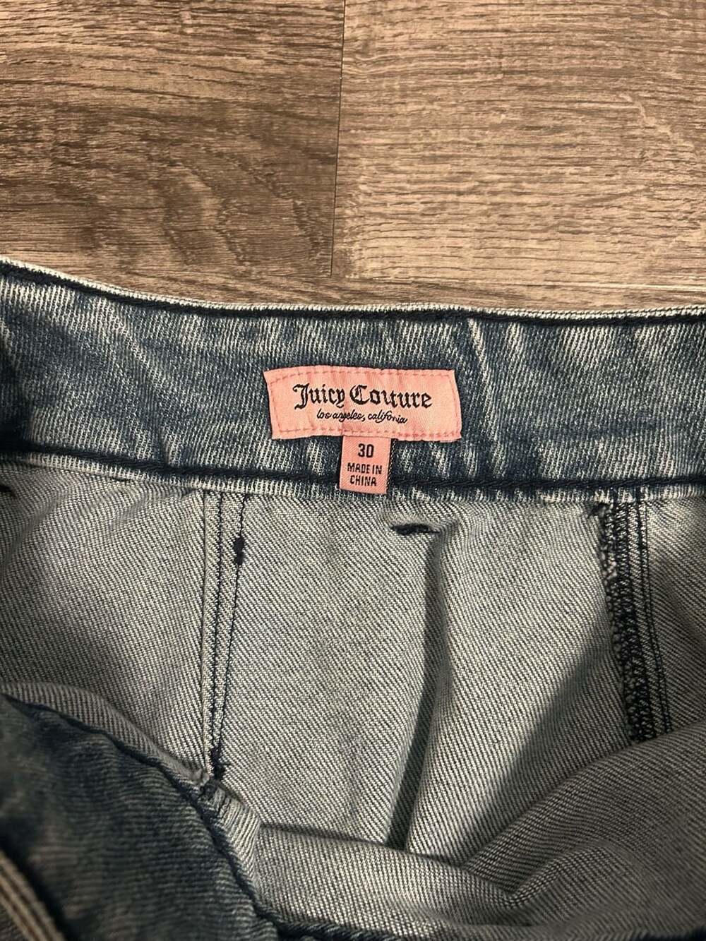 Juicy Couture Belted Denim Cargo Mini Skirt - Picture 5 of 5